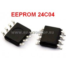 24C04 EEPROM SOP8 	SOIC-8 Memory / Последовательная энергонезависимая память 24 серии