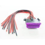 Диагностический разъем Розетка OBD2 16-pin "Мама" с Проводами / Ремонтный набор для VW (VAG)