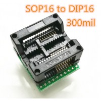 SOIC16 SOP16 - DIP8 панелька адаптер 300 mil