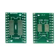 Адаптер SOP24/SSOP24/TSSOP24 на 0.65 и 1.27 мм
