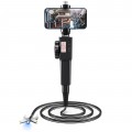 Видеоэндоскоп /Бороскоп профессиональный Управляемый, с артикуляцией, ПОВОРОТНЫЙ 360°, 8,5 мм, FullHD / 1 метр