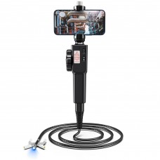 Видеоэндоскоп /Бороскоп профессиональный Управляемый, с артикуляцией, ПОВОРОТНЫЙ 360°, 5,5 мм, FullHD / 1 метр